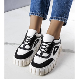 Black platform sneakers from Robyn 1