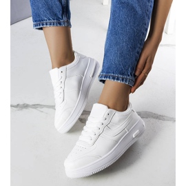 BM White sneakers on a thick sole from Kim 1