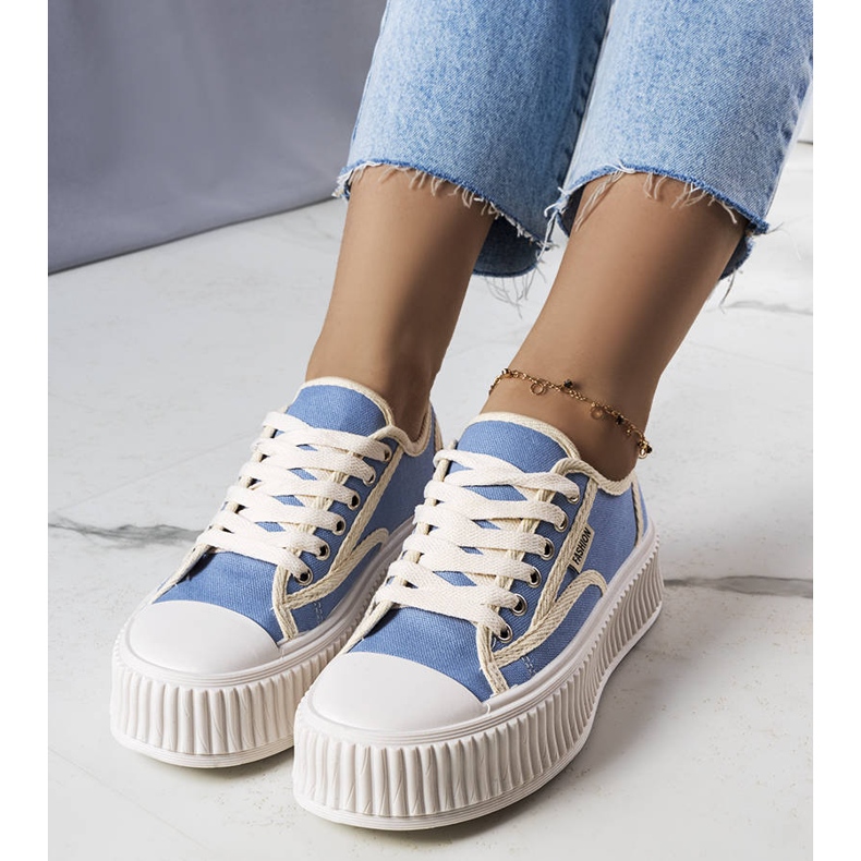 Connie blue platform sneakers 1 Connie blue platform sneakers 1