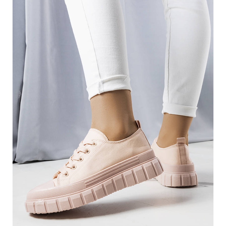 Pink platform sneakers from Laverne 1
