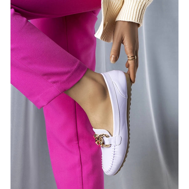 Purple loafers with Norma chain violet 1