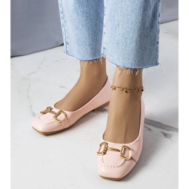 Pink ballerinas with gold embellishment from Iris 1