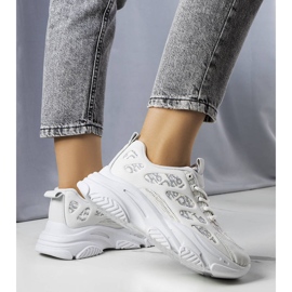 Gray sneakers decorated with Kara print grey 1