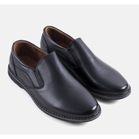 Men's black slip-on shoes from Querry 1