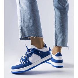 Navy blue sneakers from Hila white 1