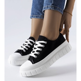 Bellemare black platform sneakers 1
