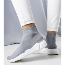 Gray high sneakers from William grey 1