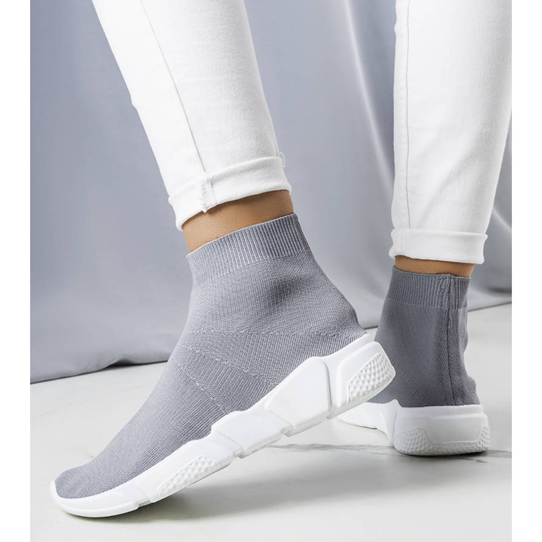 Gray high sneakers from William grey 1