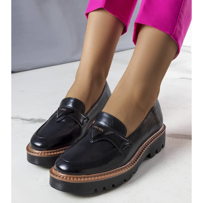 Jacquenett black lords with leather insole 1