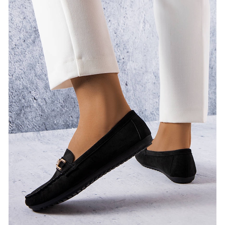 Charrette black loafers with a leather insole 1