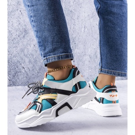 Delois women's blue sneakers white 1
