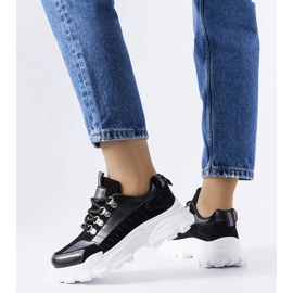 Black chunky sneakers 1