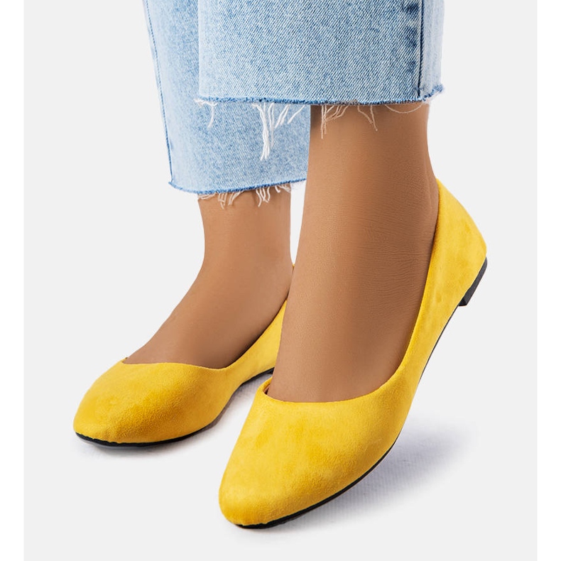 BM Yellow eco-suede ballerinas from Donatien 1 BM Yellow eco-suede ballerinas from Donatien 1