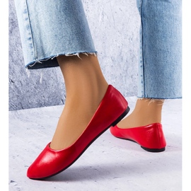 Narcisse red classic ballerinas 1