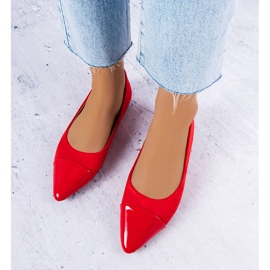 Red patent flats from Thibault 1