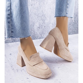 Vinceza Beige high heels from Vincez 1
