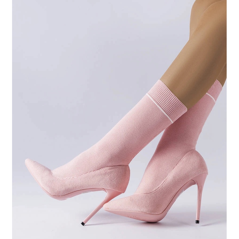 Pink sock boots from Pelletier 1