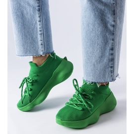 Green textile trainers from Lavallée 1