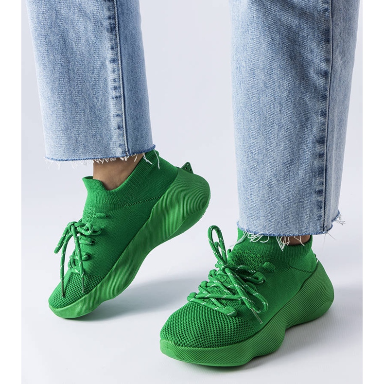 Green textile trainers from Lavallée 1