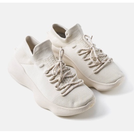 Men's beige sneakers from Théberge 1