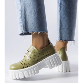 Green openwork massive shoes from Camus 1