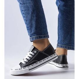 Black openwork sneakers Big Star FF274023 1 Black openwork sneakers Big Star FF274023 1