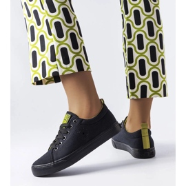 Big Star LL274247 black fabric sneakers 1