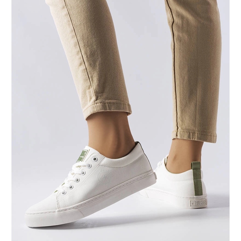 Big Star LL274248 white fabric sneakers 1 Big Star LL274248 white fabric sneakers 1