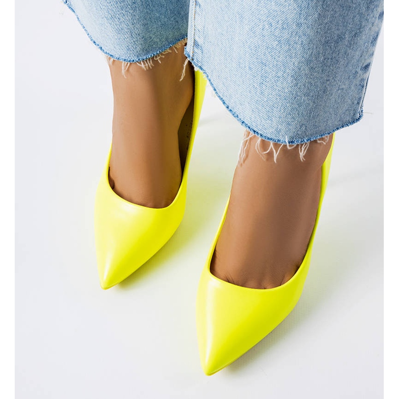 BM Neon yellow high heels from Lamothe 2