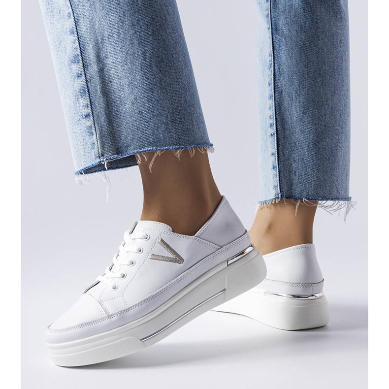 Vinceza Vincez white light sneakers 2