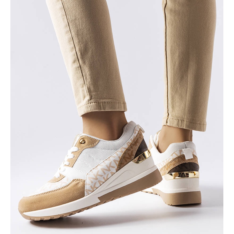 Beige and white sneakers from Mireault 1