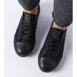 Big Star KK274009 black fabric sneakers 1