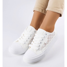 Big Star LL274071 white mesh sneakers 1