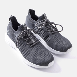 Gray men's Big Star sneakers JJ174290 grey 1