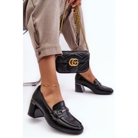 Vinceza Leather Pumps on a High Heel Black Idona 1 Vinceza Leather Pumps on a High Heel Black Idona 1