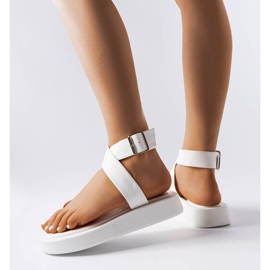 Beauchamp white platform sandals 1