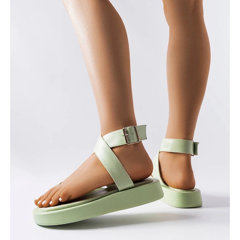 Green platform sandals from Beauchamp 1
