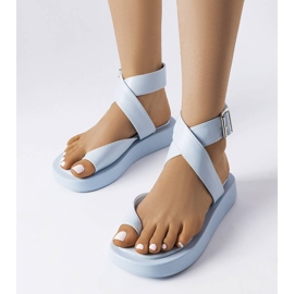 Blue platform sandals from Beauchamp 1