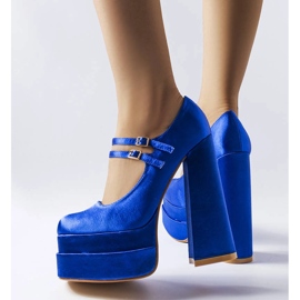 Blue high heel pumps from Gabriel 1