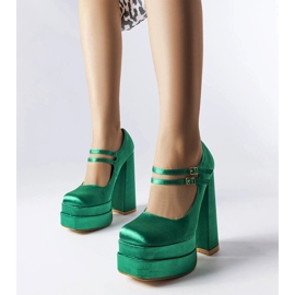 Green high heel pumps from Gabriel 1