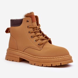 Women's Camel Fenan Fur-Insulated Trappers brown 1