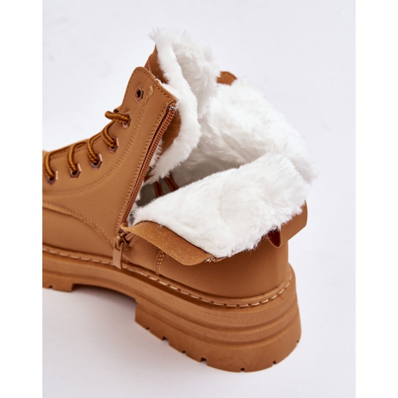 Women's Camel Fenan Fur-Insulated Trappers brown 2