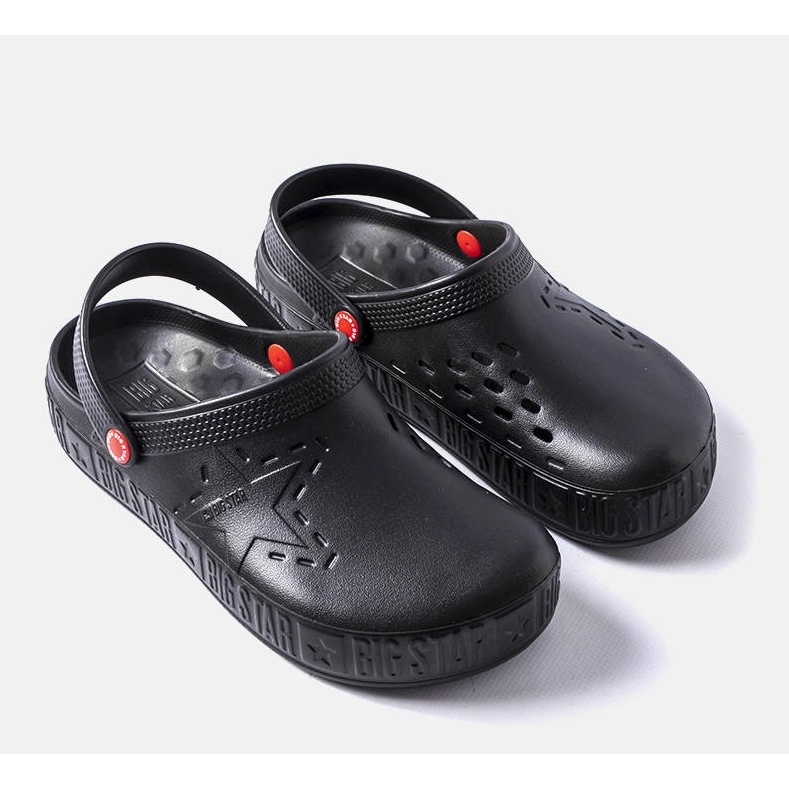 Big Star II175001 black slippers 1