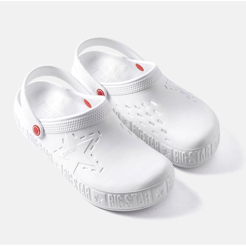 Big Star II175003 white slippers 1