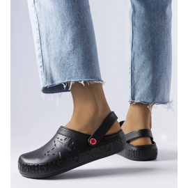Big Star II275001 black slippers 1
