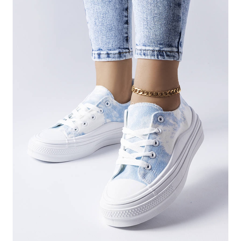 White and blue sneakers from Blais 1 White and blue sneakers from Blais 1