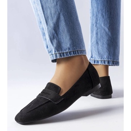 Black eco-suede loafers from Meilleur 1