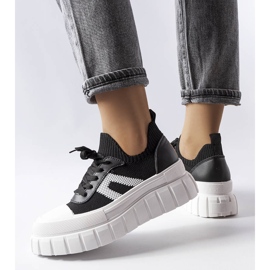 Charpentier black platform sneakers 1
