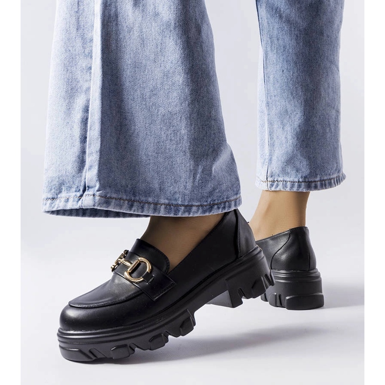 Black brogues with a buckle from Mason 1