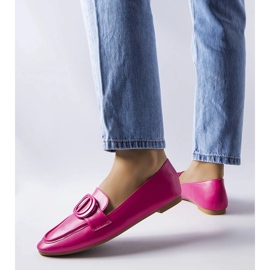 Pink buckle loafers from Poissonnier 1